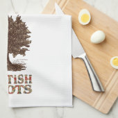 ブリティッシュルーツファミリーツリーティータオルキッチンタオル キッチンタオル (四つ折り)