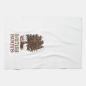 ブリティッシュルーツファミリーツリーティータオルキッチンタオル キッチンタオル (横)