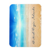 ブリティッシュヴァージン諸島ビーチサンライズ マグネット (縦)