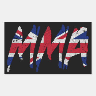 ブリティッシュ国旗のmmaシール 長方形シール