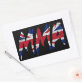 ブリティッシュ国旗のmmaシール 長方形シール (封筒)