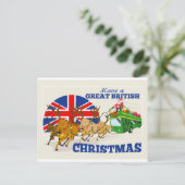 ブリティッシュ素晴らしクリスマスサンタトナディアドゥベデッケ シーズンポストカード (スタンド正面)