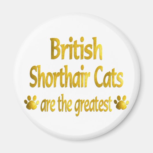 ブリティッシュ素晴らしショートヘア マグネット (正面)