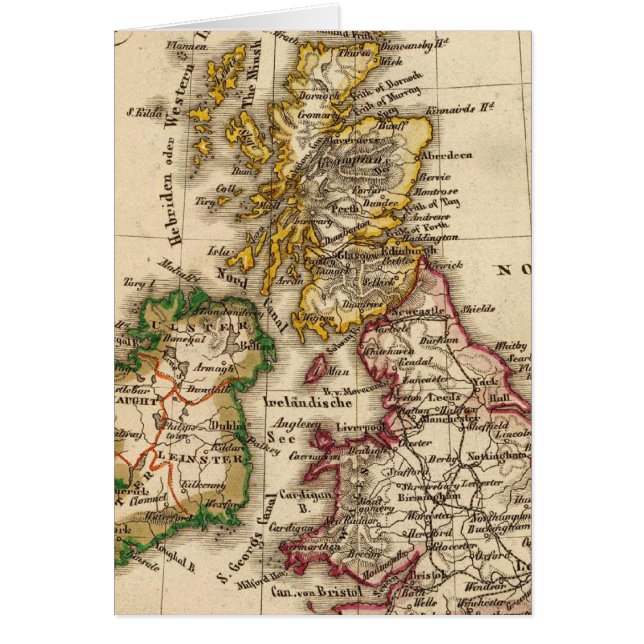 ブリティッシュ諸島の地図 (正面)