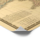 ブリティッシュ諸島の地図 ポスター (角)