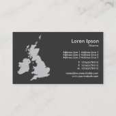 ブリティッシュ諸島 – 金ゴールドカード 名刺 (裏面)