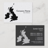 ブリティッシュ諸島 – 金ゴールドカード 名刺 (正面/裏面)