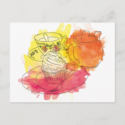 ブリティッシュ・アフタヌーンティー ポストカード (正面)