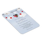 ブリティッシュ・アメリカン・フラッグズ結婚式招待状 マグネット (右側)