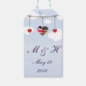 ブリティッシュ・アメリカン・ラブ王室のハート結婚ズ ギフトタグ (正面)