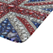 ブリティッシュ・カラーの小さなガラスのカッティングボード カッティングボード (角)