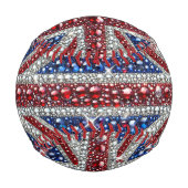 ブリティッシュ・カラーの愛国野球 野球ボール (裏面)