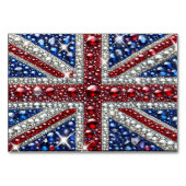 ブリティッシュ・カラー付き特殊なテーブル・カード テーブルナンバー (裏面)