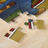 ブリティッシュ・クリスマス・ディナー・キャッツ ジグソーパズル (側面)