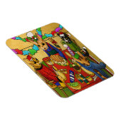 ブリティッシュ・クリスマス・ディナー・キャッツ・マグネット マグネット (右側)