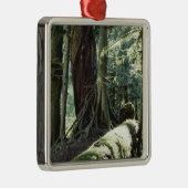 ブリティッシュ・コロンビアのカテドラル果樹園の森林 メタルオーナメント (右)