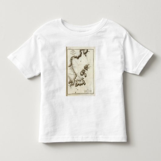 ブリティッシュ・コロンビアの本の地図 トドラーTシャツ (正面)