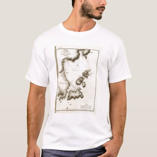 ブリティッシュ・コロンビアの本の地図 Tシャツ (正面)