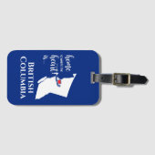 ブリティッシュ・コロンビア・ホームはハートが… ラゲッジタグ (正面横)