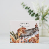 ブリティッシュ・サッチコテージRSVP ポストカード (スタンド正面)