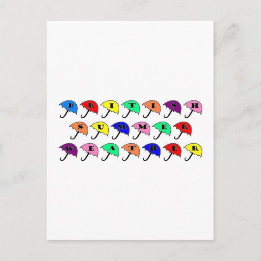 ブリティッシュ・サマー ポストカード (正面)