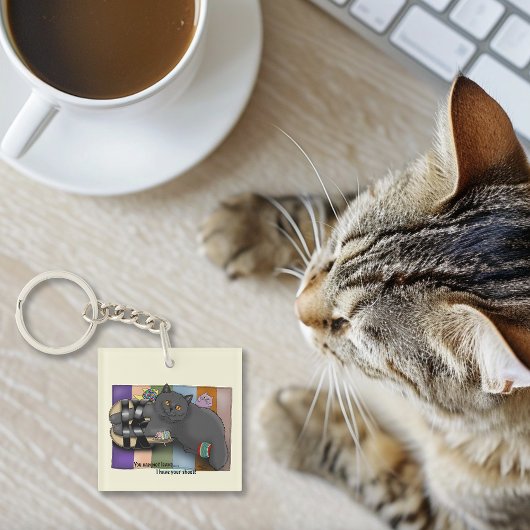 ブリティッシュ・ショートヘアのキャットサンダルおもしろいキュート キーホルダー