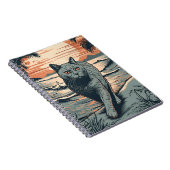 ブリティッシュ・ショートヘアの猫と熱帯ビーチ ノートブック (右側)