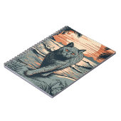 ブリティッシュ・ショートヘアの猫と熱帯ビーチ ノートブック (左側)