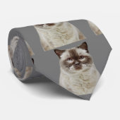ブリティッシュ・ショートヘアの猫ネクタイ ネクタイ (ロール)