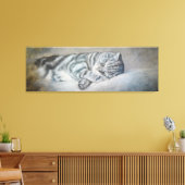 ブリティッシュ・ショートヘアの甘い夢 キャンバスプリント (インサイチュ (リビング))