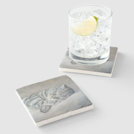 ブリティッシュ・ショートヘアの甘い夢 ストーンコースター