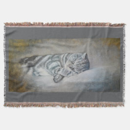 ブリティッシュ・ショートヘアの甘い夢 スローブランケット