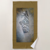 ブリティッシュ・ショートヘアの甘い夢 ビーチタオル (正面)