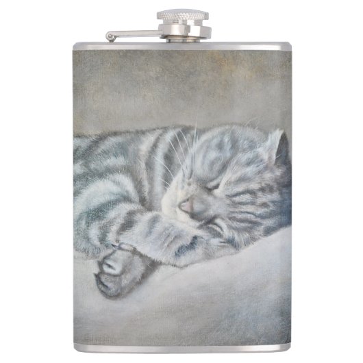 ブリティッシュ・ショートヘアの甘い夢 フラスク (正面)