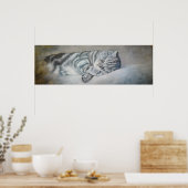 ブリティッシュ・ショートヘアの甘い夢 ポスター (キッチン)