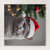 ブリティッシュ・ショートヘア・クリスマス ジグソーパズル (横)