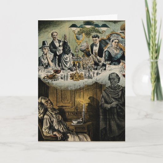 ブリティッシュ・スクルージ・クイーンビクトリア・クリスマスディナー シーズンカード (正面)