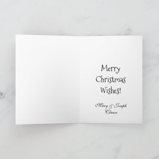 ブリティッシュ・スクルージ・クイーンビクトリア・クリスマスディナー シーズンカード (内部)