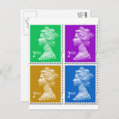 ブリティッシュ・スタンプ・カード ポストカード (正面/裏面)