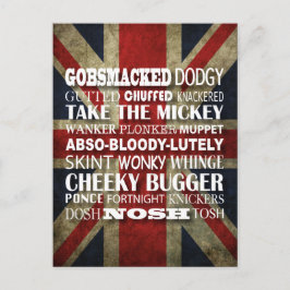 ブリティッシュ・スラング – もちろん話英語だ！ ポストカード