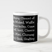 ブリティッシュ・スラング ジャンボコーヒーマグカップ (右)