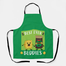 ブリティッシュ・チェダーチーズとピクルス愛好家 エプロン