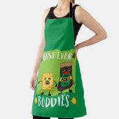 ブリティッシュ・チェダーチーズとピクルス愛好家 エプロン (インサイチュ)