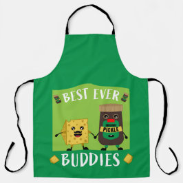 ブリティッシュ・チェダーチーズとピクルス愛好家 エプロン