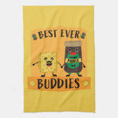 ブリティッシュ・チェダーチーズとピクルス愛好家 キッチンタオル (縦)