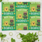 ブリティッシュ・チェダーチーズとピクルス愛好家 キッチンタオル (折り畳み)