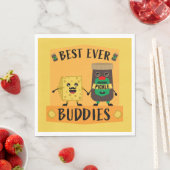 ブリティッシュ・チェダーチーズとピクルス愛好家 スタンダードランチョンナプキン (インサイチュ)