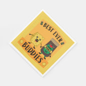 ブリティッシュ・チェダーチーズとピクルス愛好家 スタンダードランチョンナプキン (角)