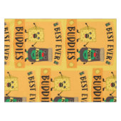 ブリティッシュ・チェダーチーズとピクルス愛好家 テーブルクロス (正面(横))