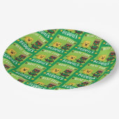 ブリティッシュ・チェダーチーズとピクルス愛好家 ペーパープレート (アングル)